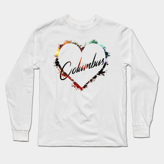 I Love Columbus Long Sleeve T-Shirt by StupidHead